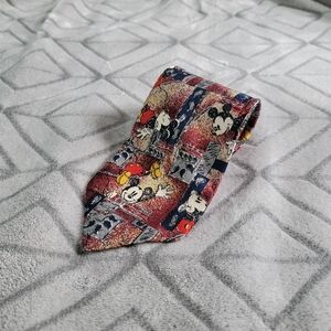 Disney Mickey Mouse Red Tie Vintage Disney Mickey Mouse Unlimited Tie Classic